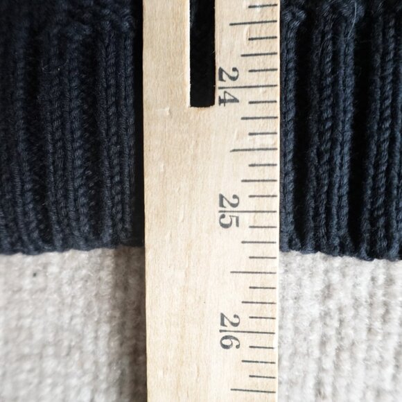 Polo Ralph Lauren Womens Sweater Small Black Cable Knit Fisherman Side Zips - Picture 8 of 11